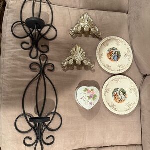 Black Wrought Iron Candle Holders